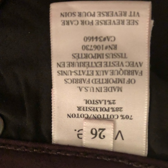 VINCE. skinny leg pants with zippers size 26 NWOT - Picture 7 of 16